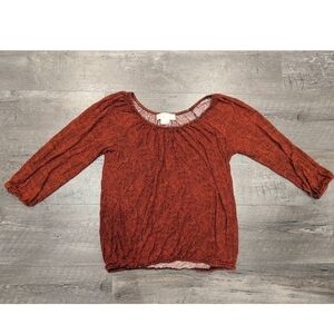Michael Michael Kors Multi Color Dotted Long Sleeve Crewneck Top Size S